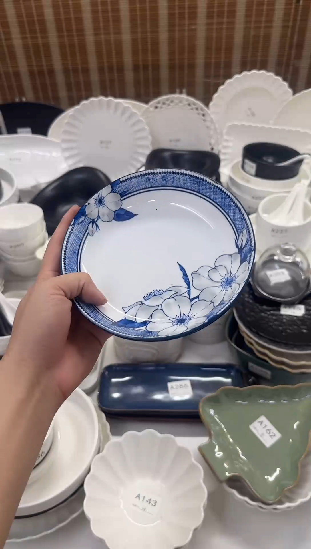 瓷【2个装9.9】7寸青花瓷菜盘