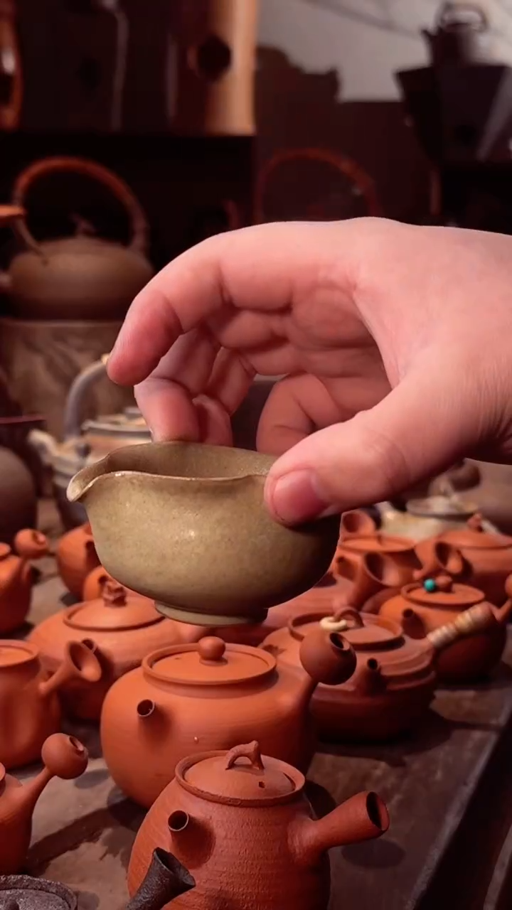 【闪购商品】壶草木灰粉影葫芦公道杯60cc浅绿