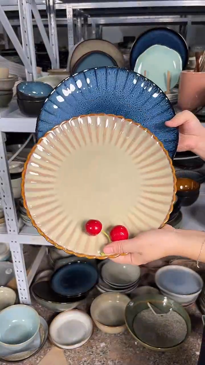 陶瓷外贸尾货瑕疵满20包邮X2 大盘