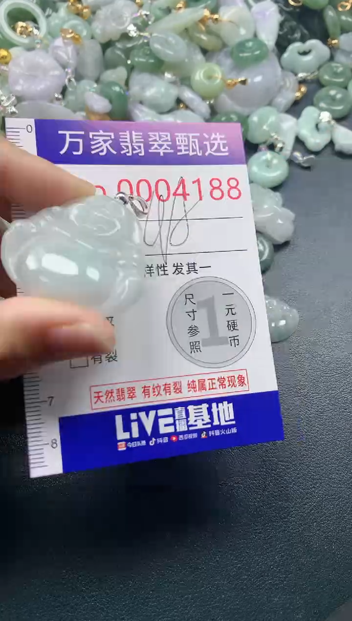 吊坠(不含链)未镶嵌翡翠4188