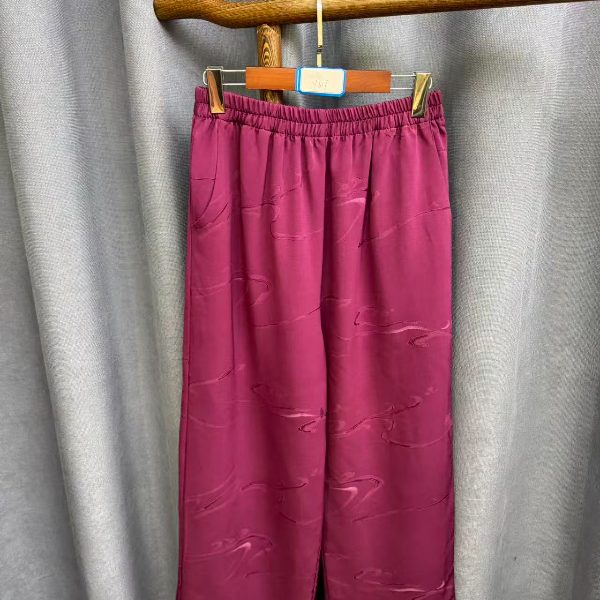 2025秋季新款时尚百搭桑蚕丝长裤女Y617