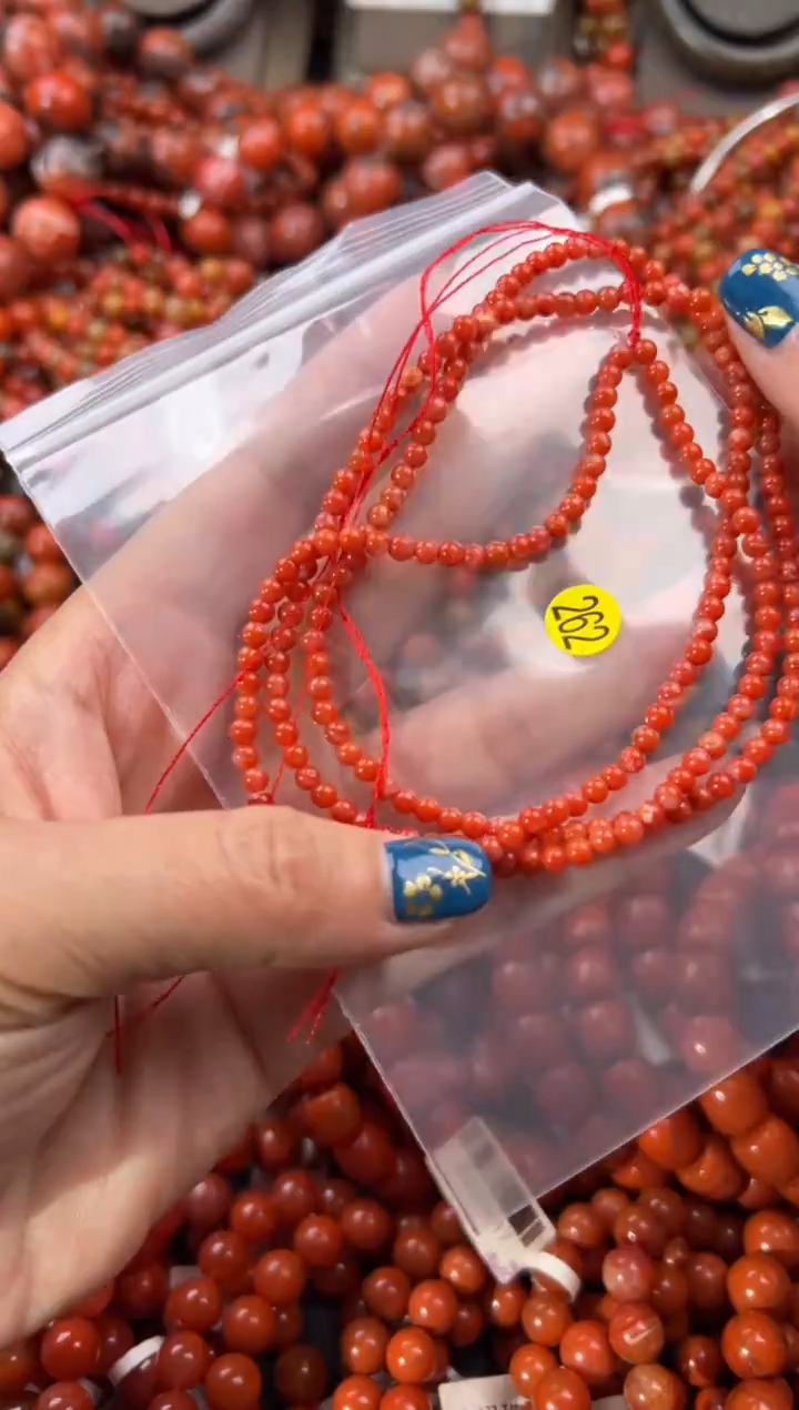 未镶嵌手串南红玛瑙3+