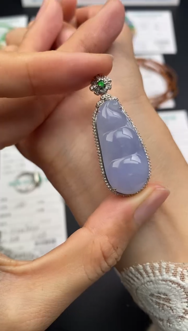 【闪购商品】定制翡翠18K金镶嵌模式推广期24小时鉴赏期