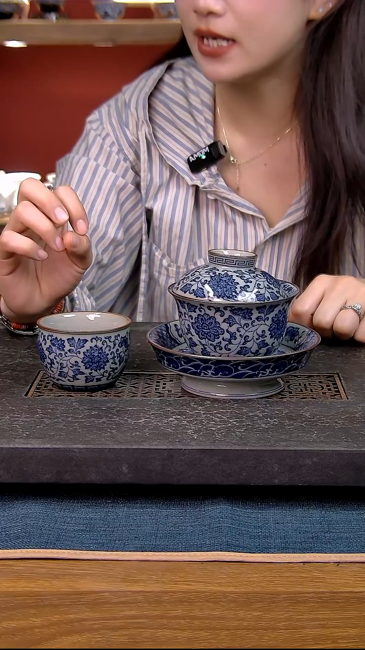 简装家用款2件套 老陶泥开片纹陶瓷茶具
