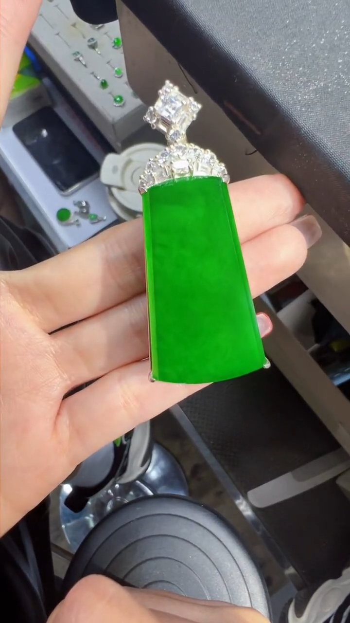 【闪购商品】定制翡翠未镶嵌无事牌商品多样性发货1