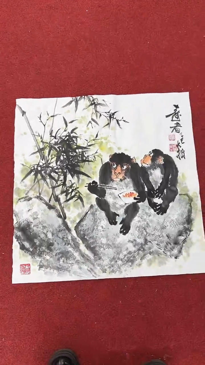 国画周大拙/国画/花鸟