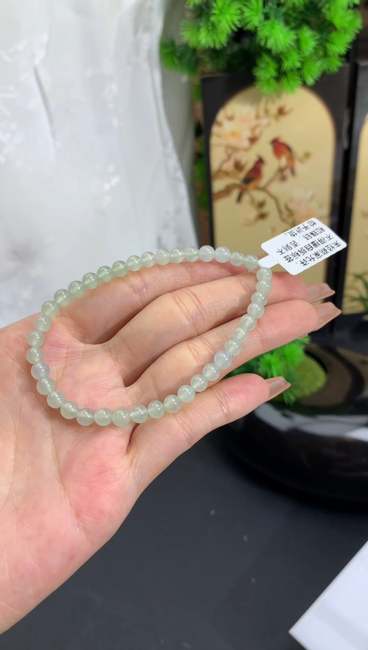 【闪购商品】翡翠手链未镶嵌卡4.8mm