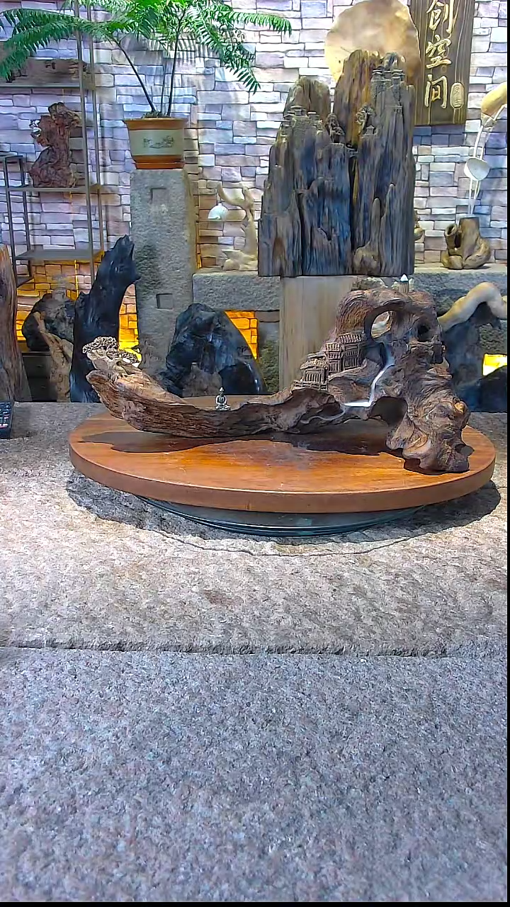 【闪购商品】香榧木木雕鸡翅木倒流香摆件