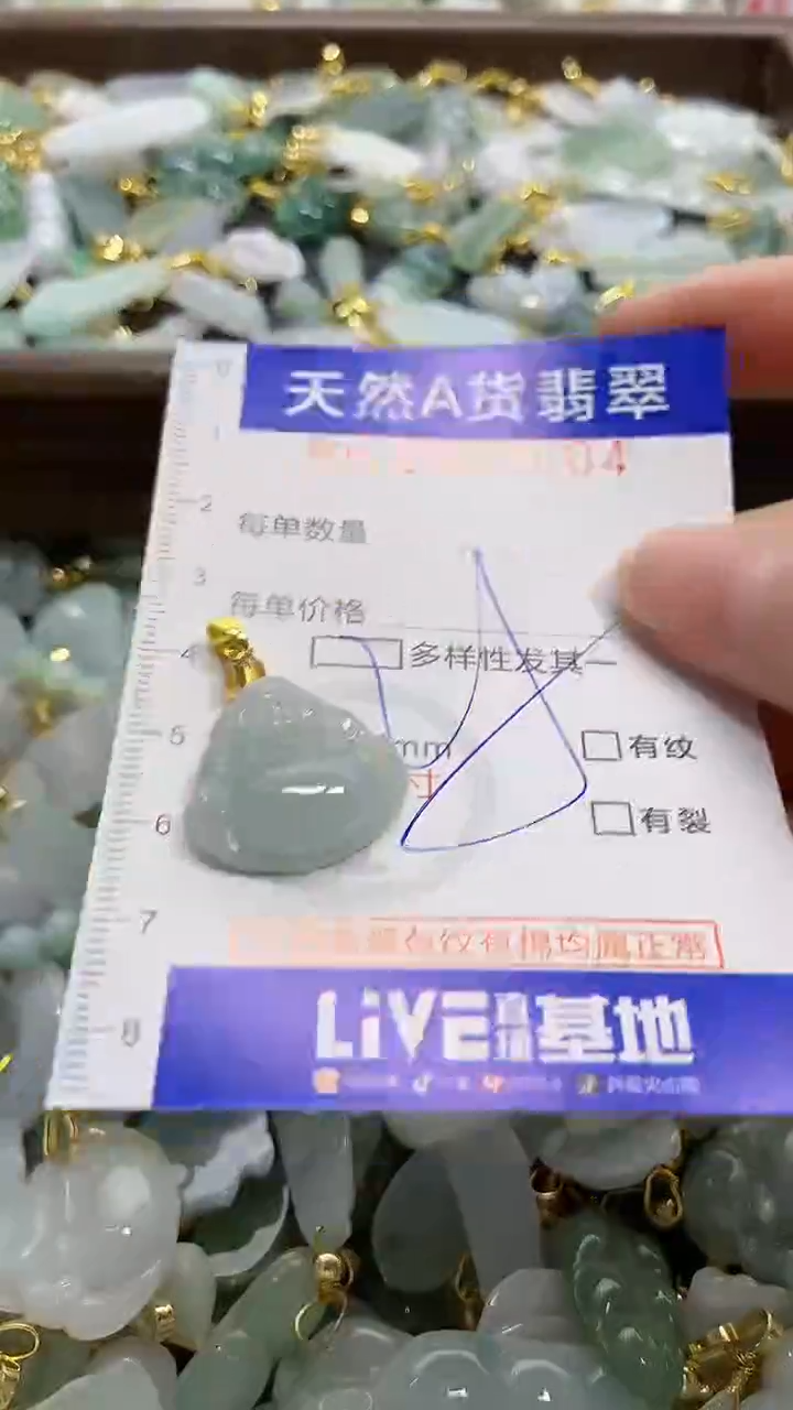 颈饰未镶嵌翡翠天然A货翡翠