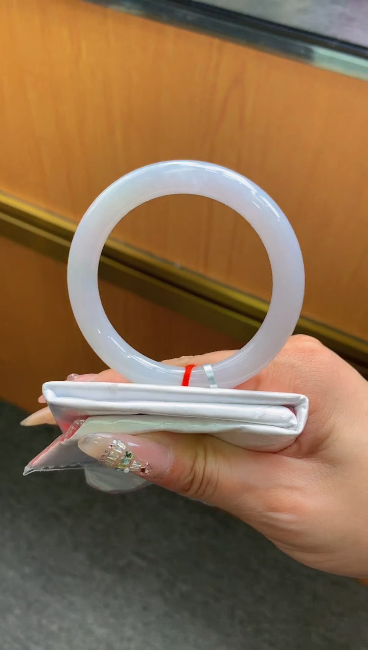 未镶嵌手镯翡翠-F25-圆条52