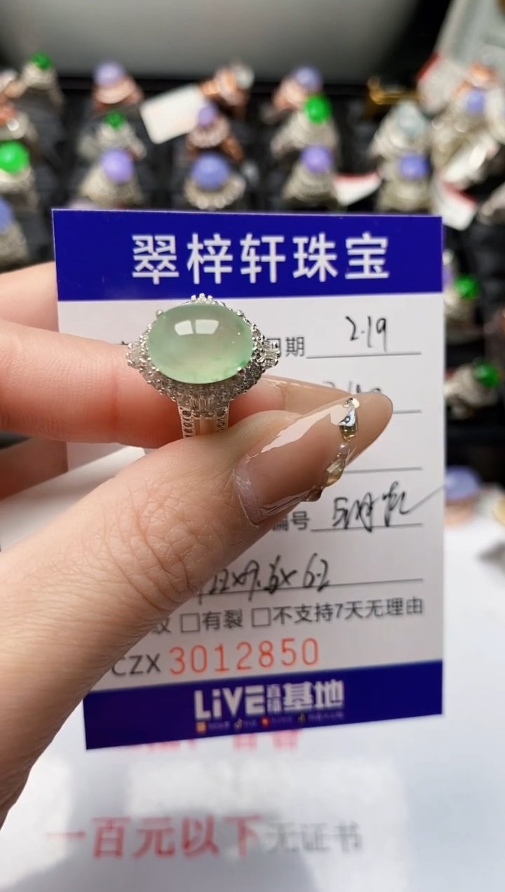 【闪购商品】翡翠戒指未镶嵌未镶嵌/2850