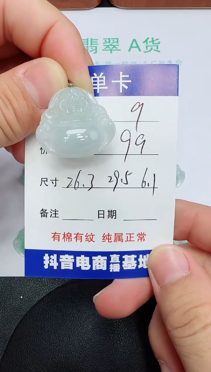 吊坠(赠链)未镶嵌翡翠9