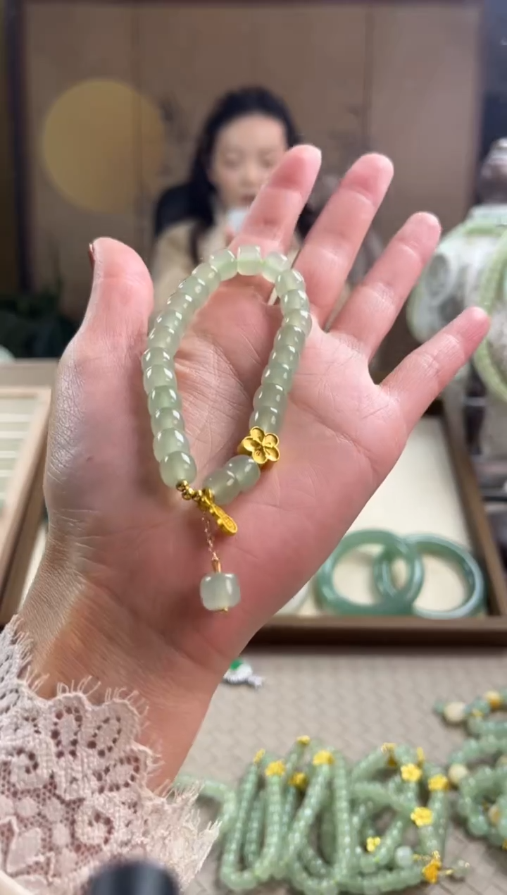 手镯玛瑙/玉髓未镶嵌老型珠葫芦手链珠子不包完美