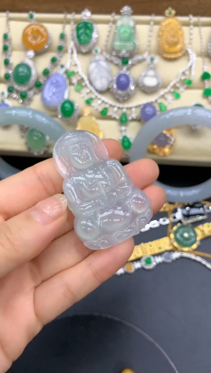 【闪购商品】翡翠颈饰18K金镶嵌422-中国好珍宝