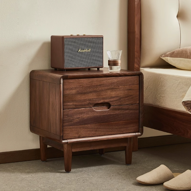 北美黑胡桃床头柜