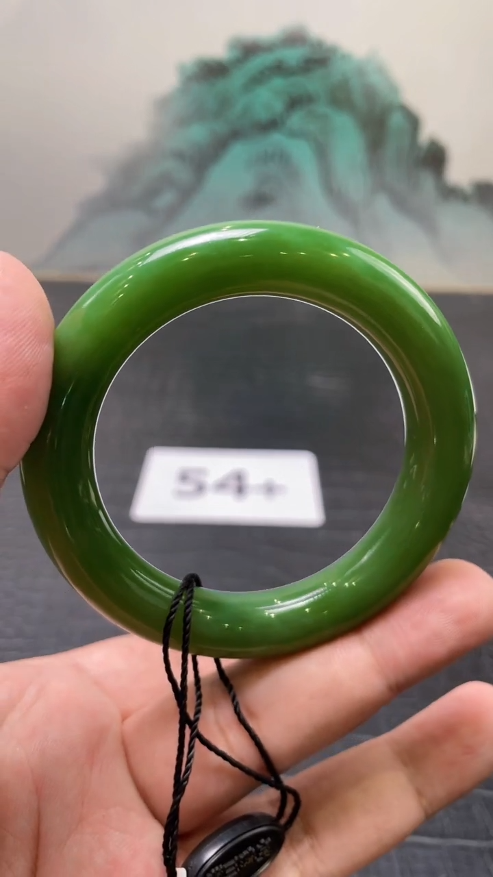 未镶嵌手镯和田玉（碧玉）翼**妈54+