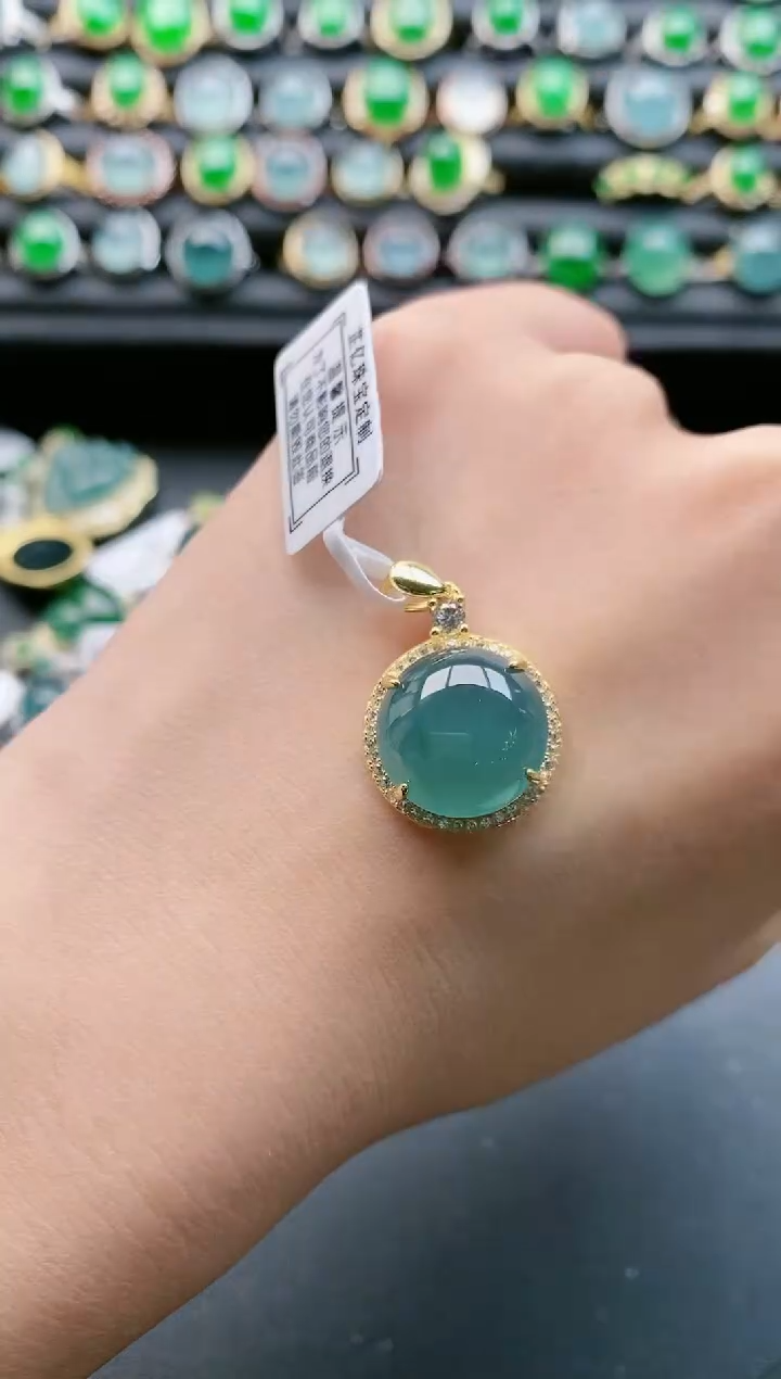 【闪购商品】翡翠戒指银S925镶嵌1111