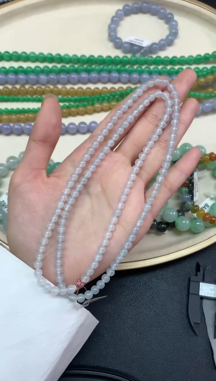 【闪购商品】翡翠项链未镶嵌珠链A447|8800