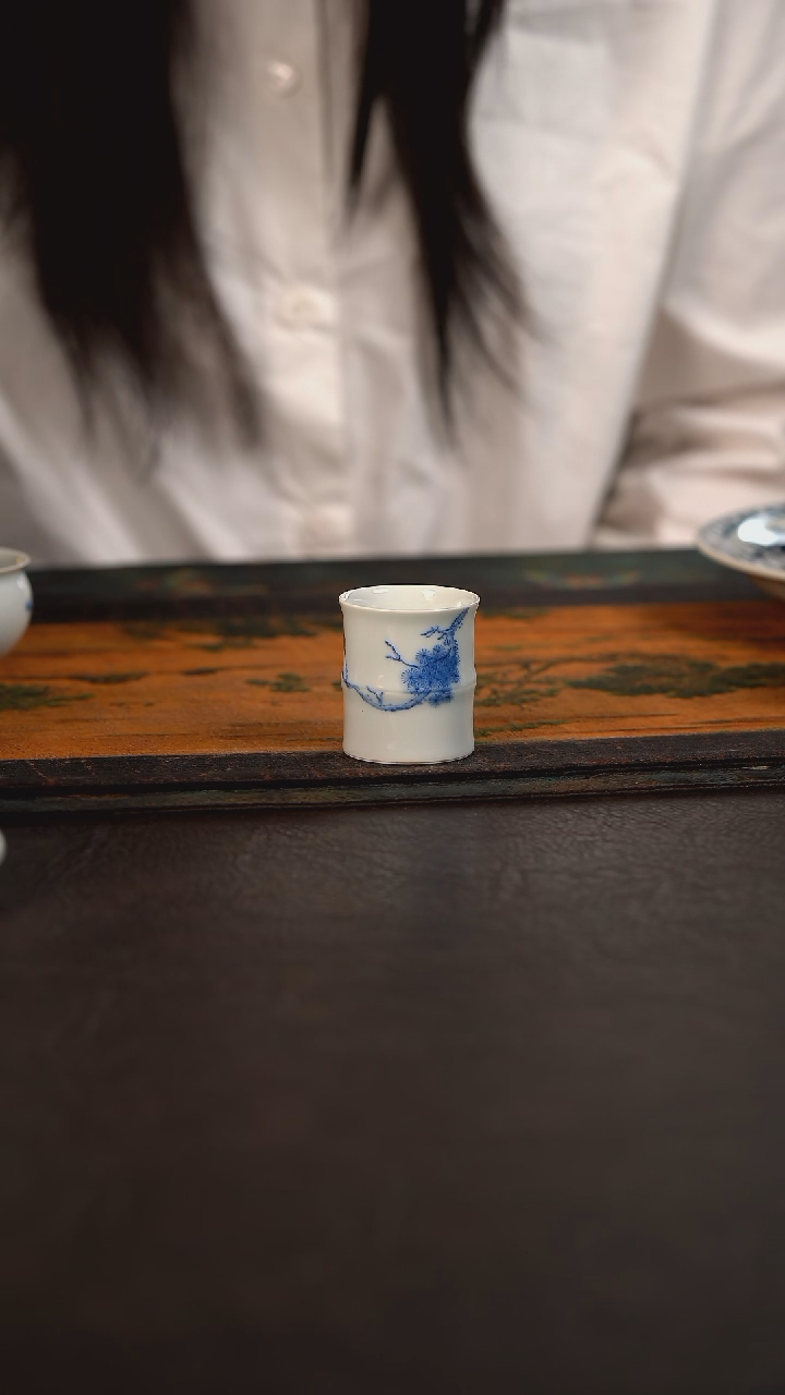 杯聚澜堂松枝小竹节杯