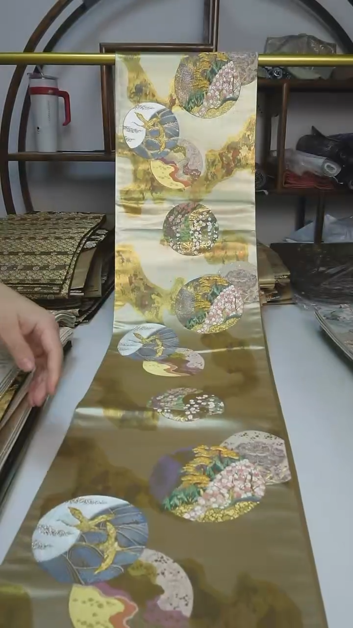 织绣42西阵织六通团花