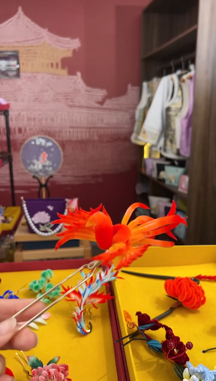 【闪购商品】刺绣非遗绒花（发饰）