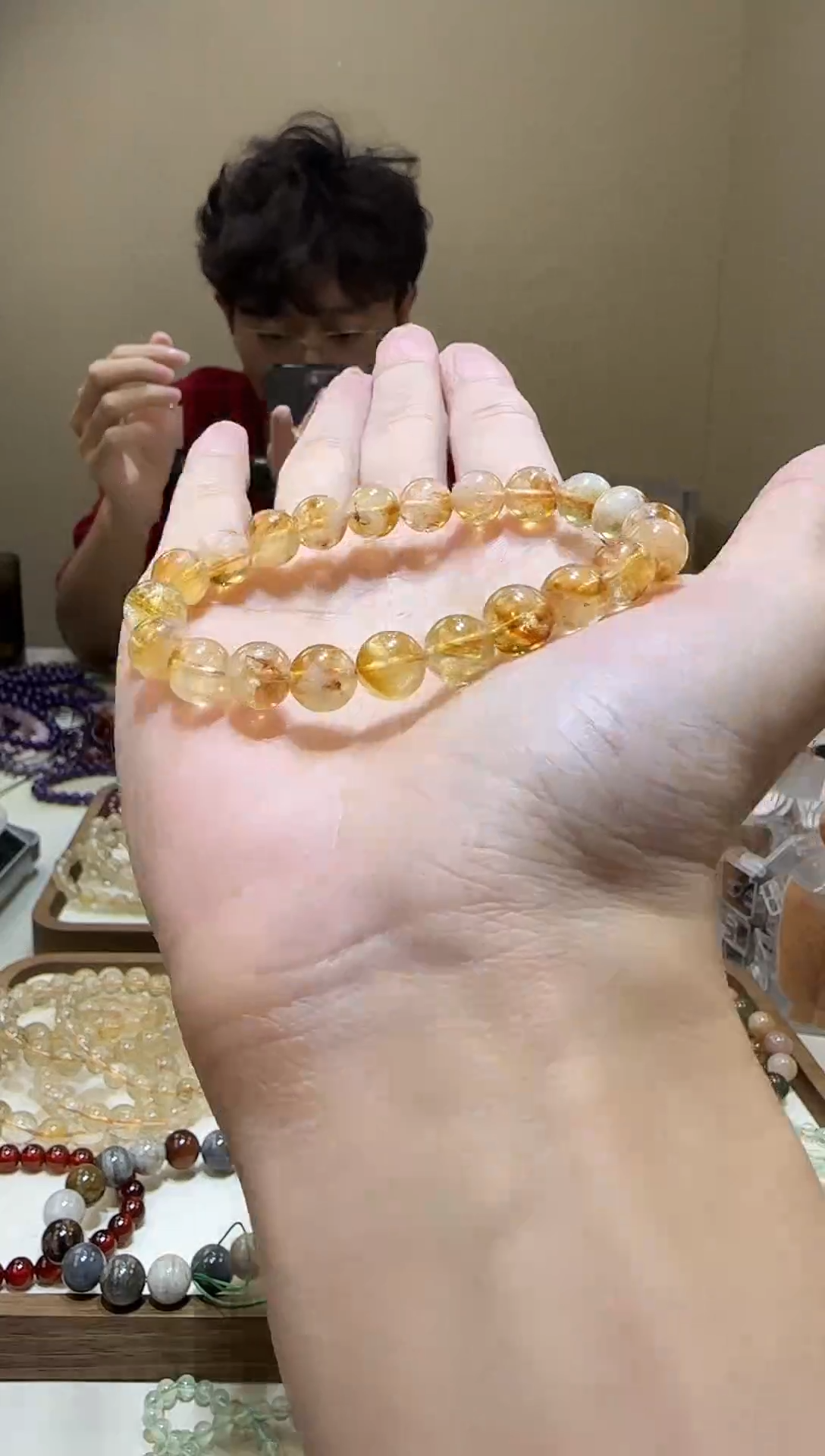 【闪购商品】水晶手链未镶嵌暴力黄塔晶8+