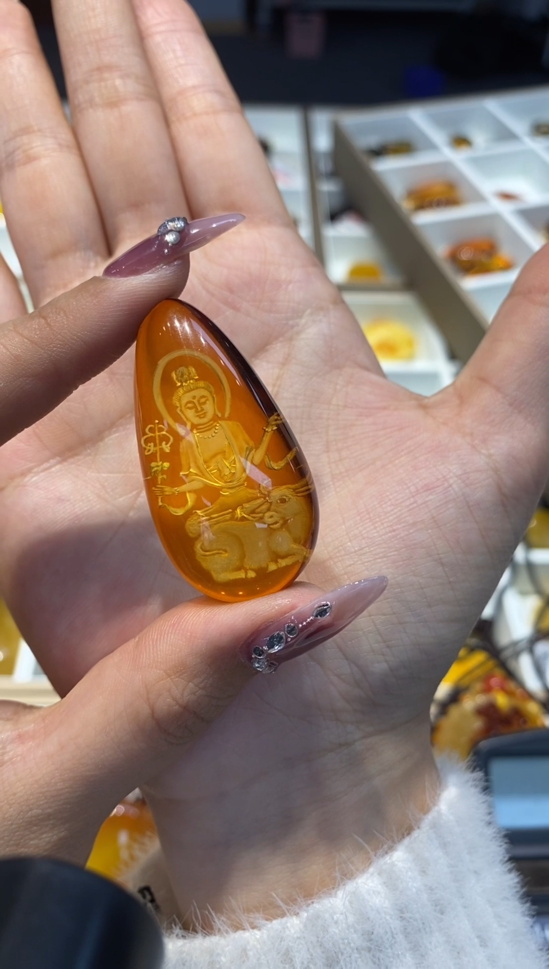 【闪购商品】琥珀颈饰未镶嵌吊坠
