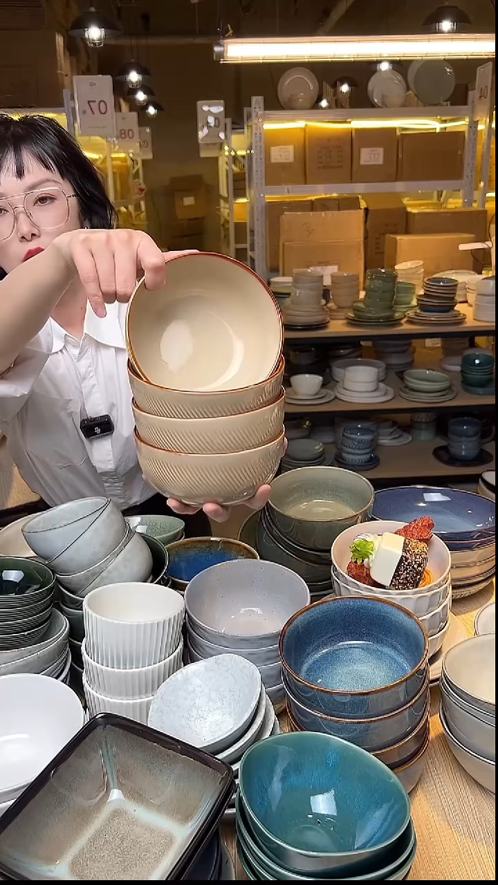 瓷177外贸尾货窑变釉下彩默认微瑕