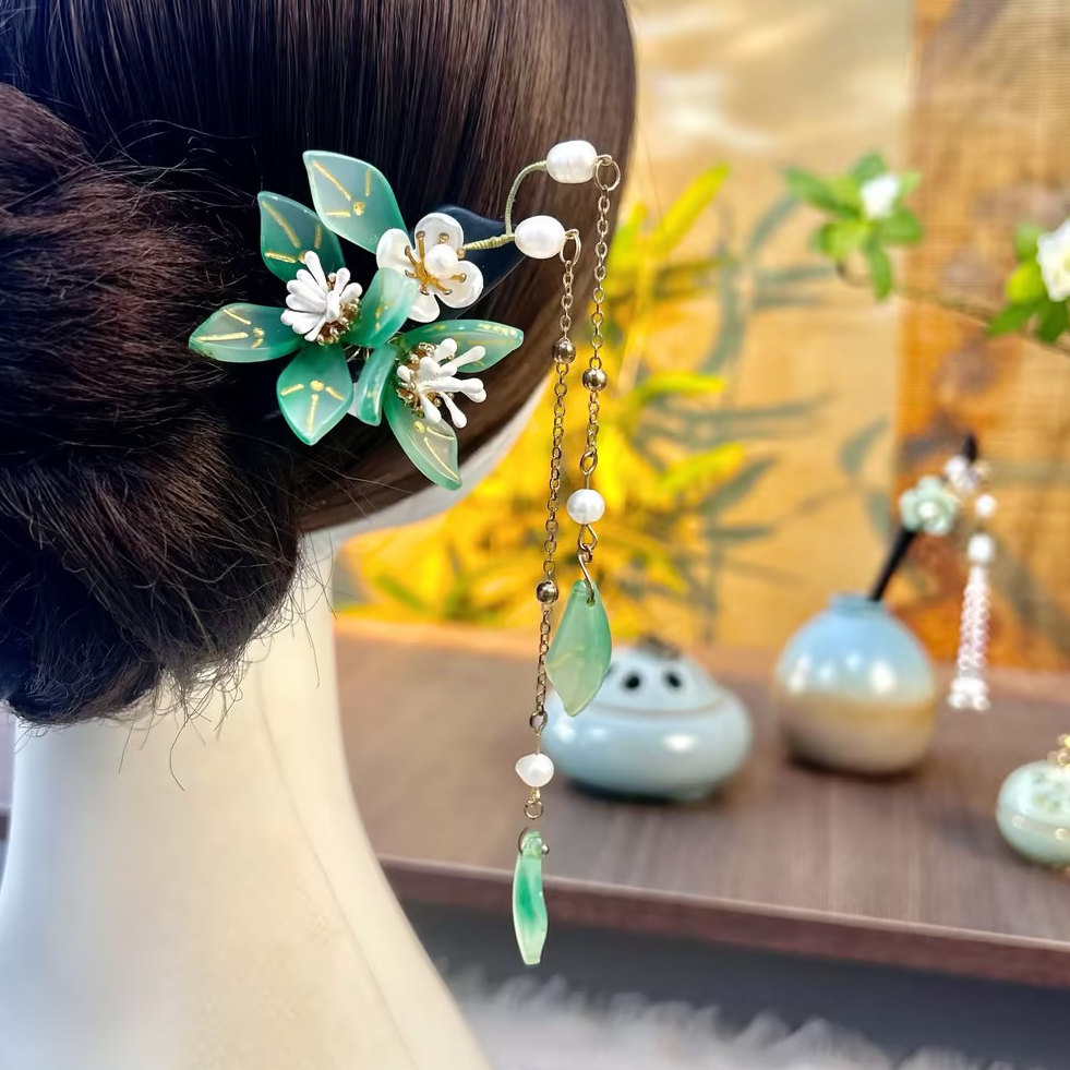 【浮生】继清烛发簪汉服头饰盘发配饰黑檀木簪子