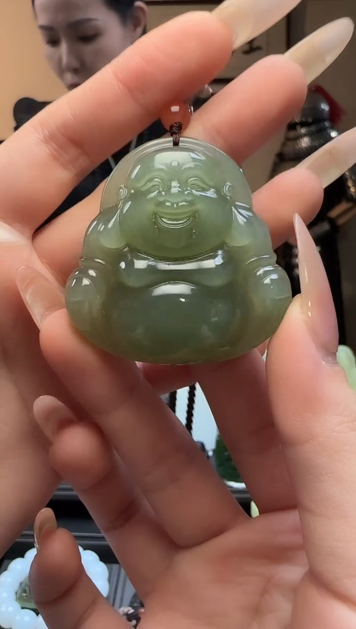 【闪购商品】和田玉晴水佛公未镶嵌吊坠