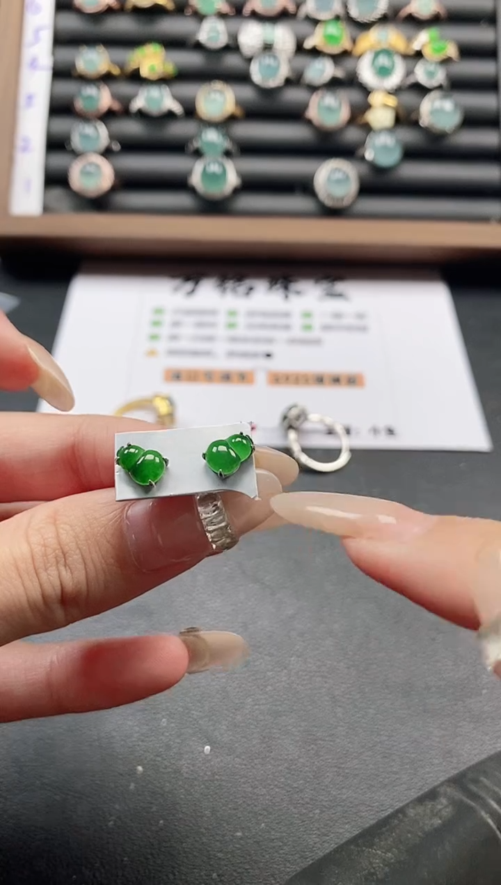 银S925镶嵌戒指翡翠151