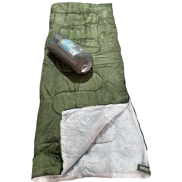 军绿色外贸户外露营睡袋 80×200可变被子款 多款包装不分