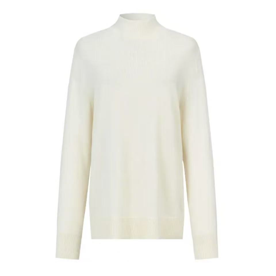 0217【绵羊毛】曼德诗时尚长袖气质设计感毛针织衫M730217