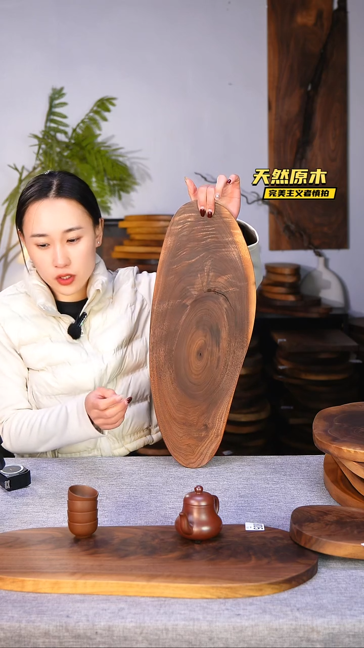 木北美黑胡桃原木.干裂疤结不属于商品质量问题完美主义者慎拍