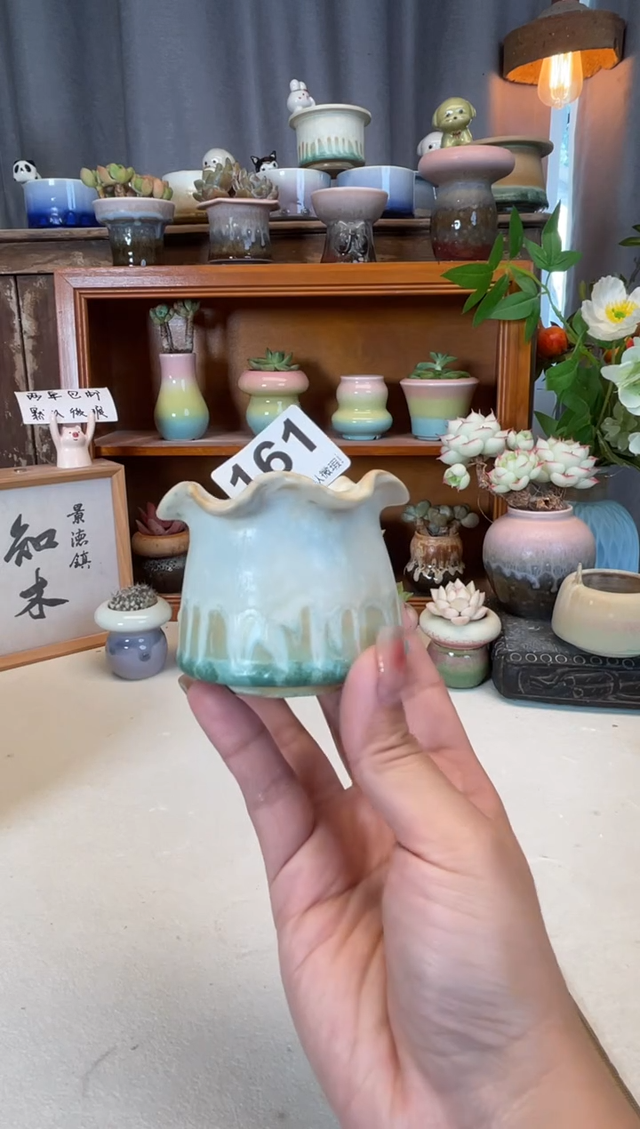 瓷片161知木小芳花盆