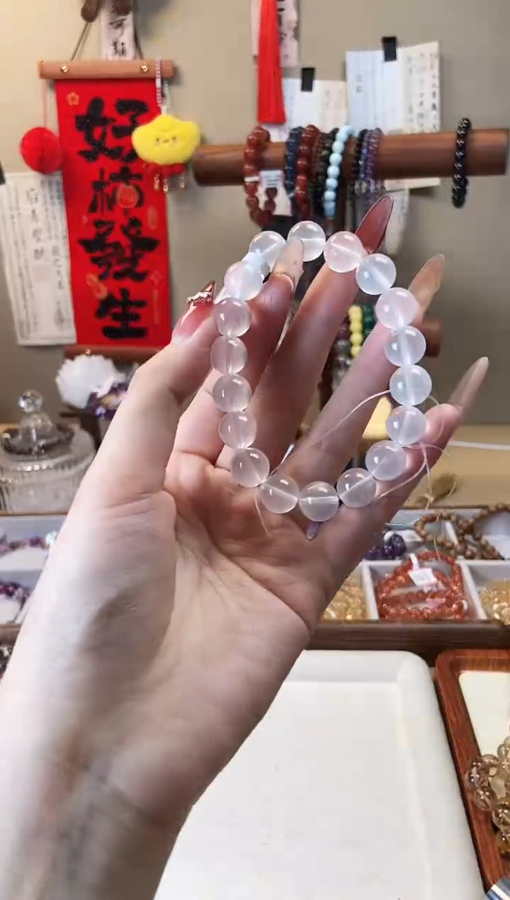 【闪购商品】水晶手链未镶嵌11m奶白晶