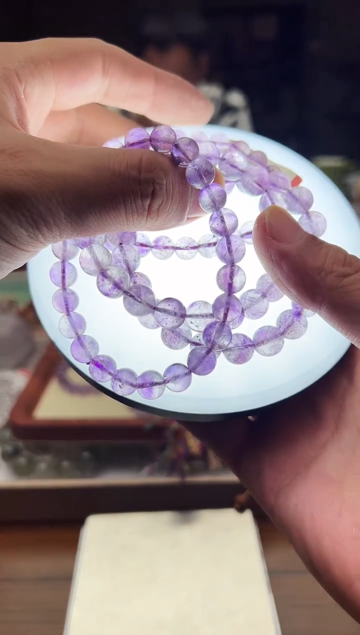 未镶嵌手链水晶紫超 卡9+ 多样性发一