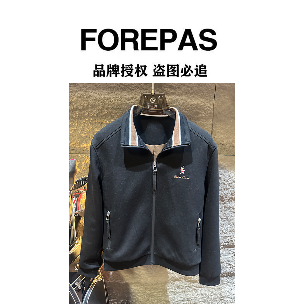 FOREPAS.2025.秋冬新款翻领顶奢休闲夹克