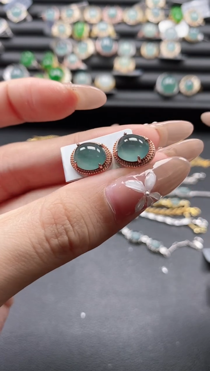 【闪购商品】翡翠戒指银S925镶嵌51511