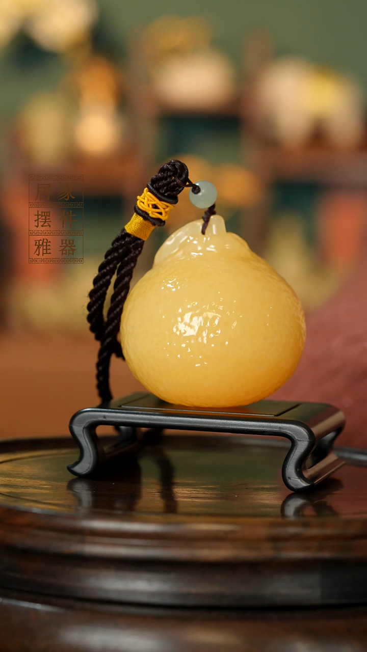 玉《大吉大利橘子》摆件