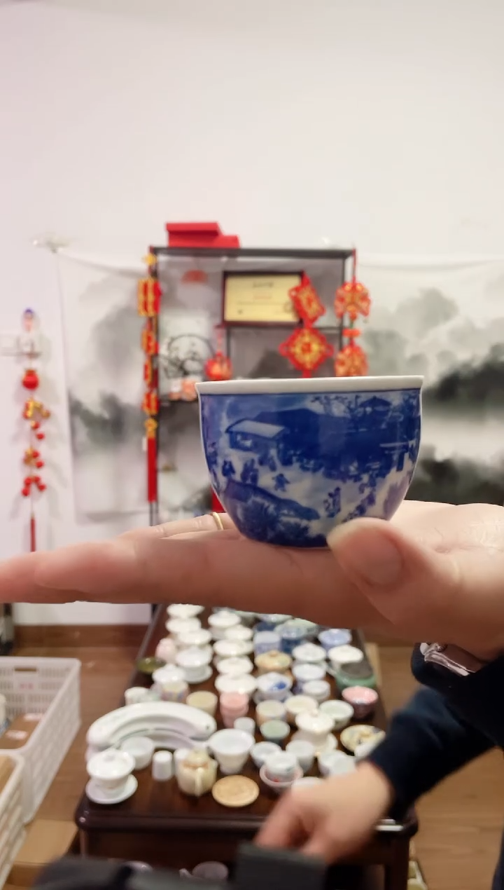 【闪购商品】【瓷心匠物】直播间福利款清明上河图杯2个