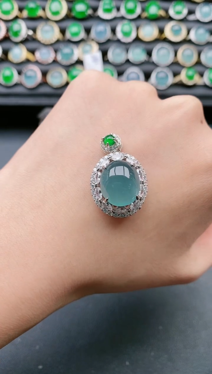 【闪购商品】翡翠戒指银S925镶嵌11111