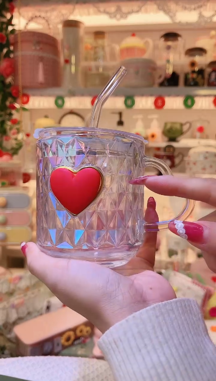 爱心吸管杯——手工制作品质好！