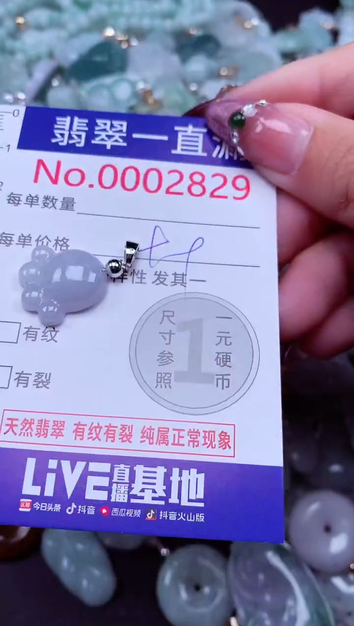 吊坠(不含链)未镶嵌翡翠2829