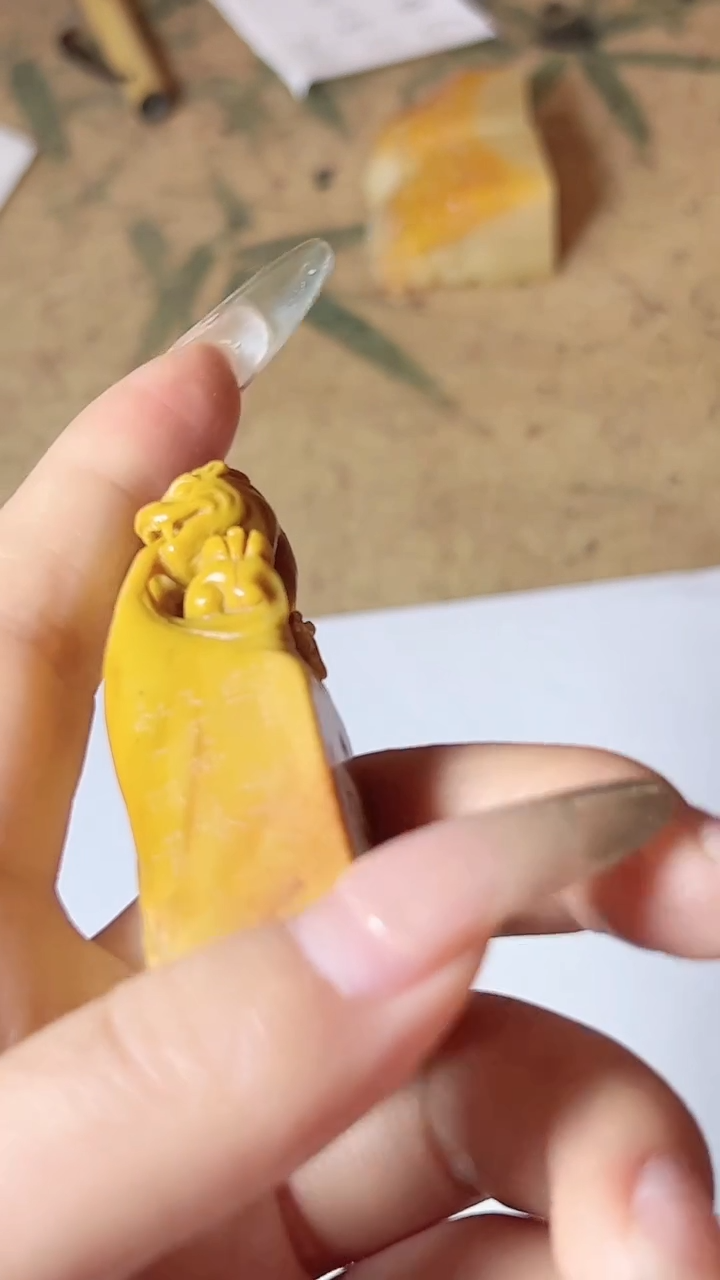 寿山石印石篆刻金林西X49636-Z欢喜