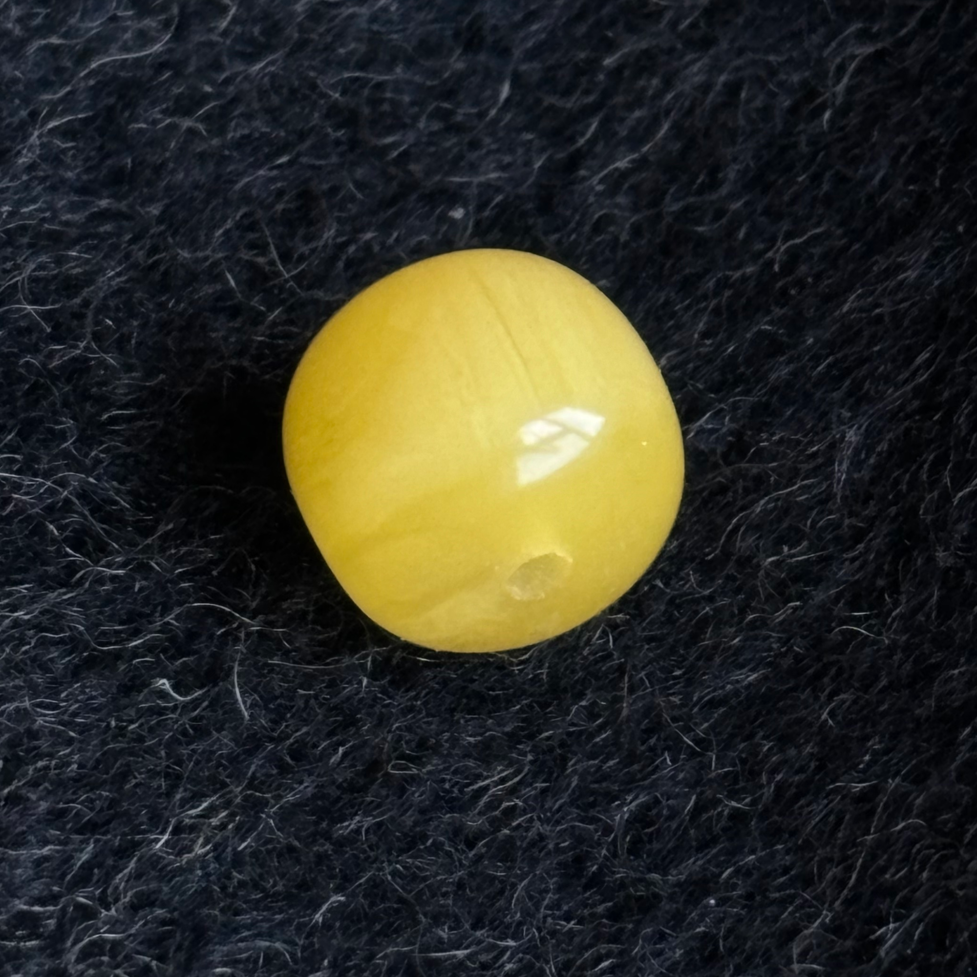 【蜜蜡】老俄料鸡油黄蜜蜡单珠（9mm）
