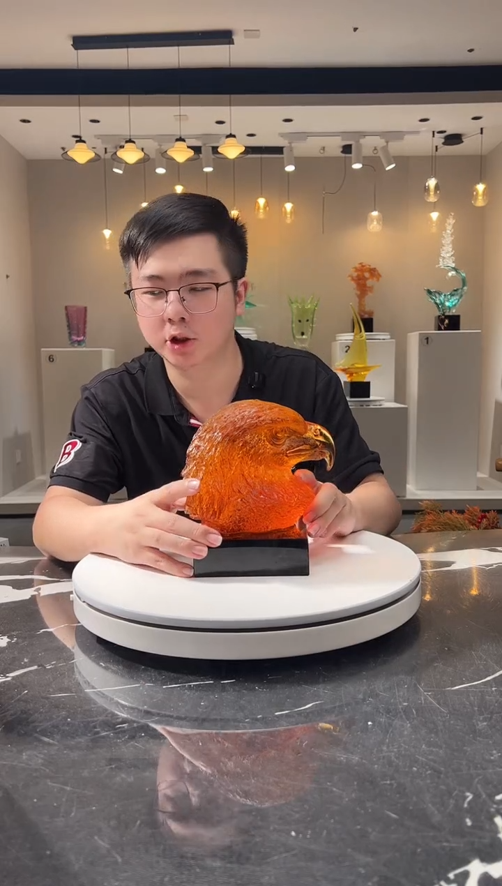 摆件巴比特美学-鹰首+底座