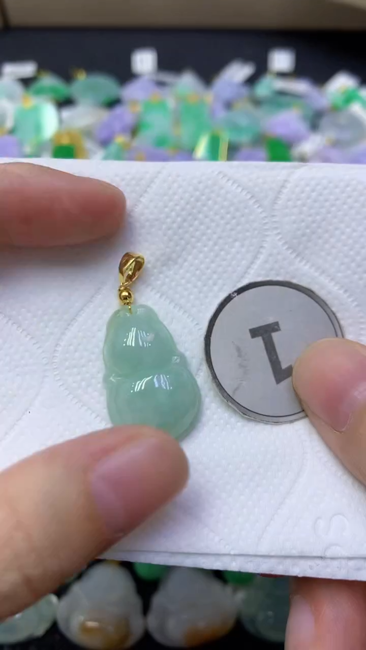 颈饰未镶嵌翡翠天然缅甸翡翠A货