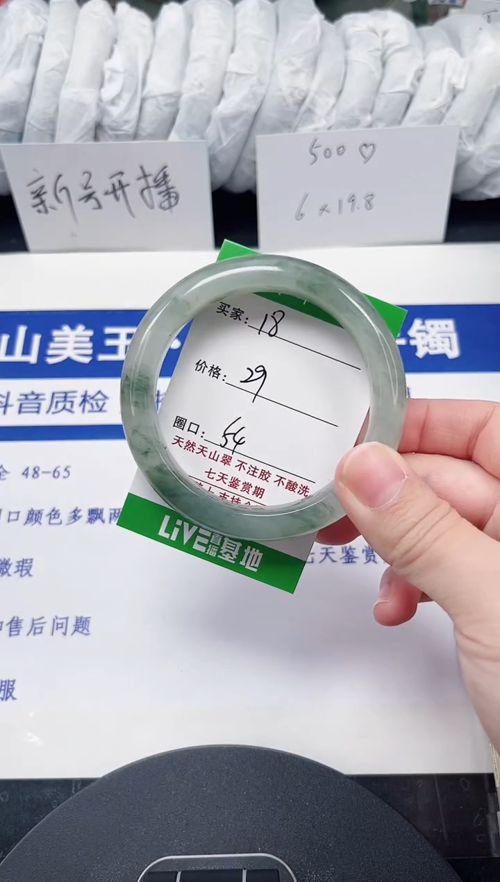 未镶嵌手镯石英质玉18-53/54