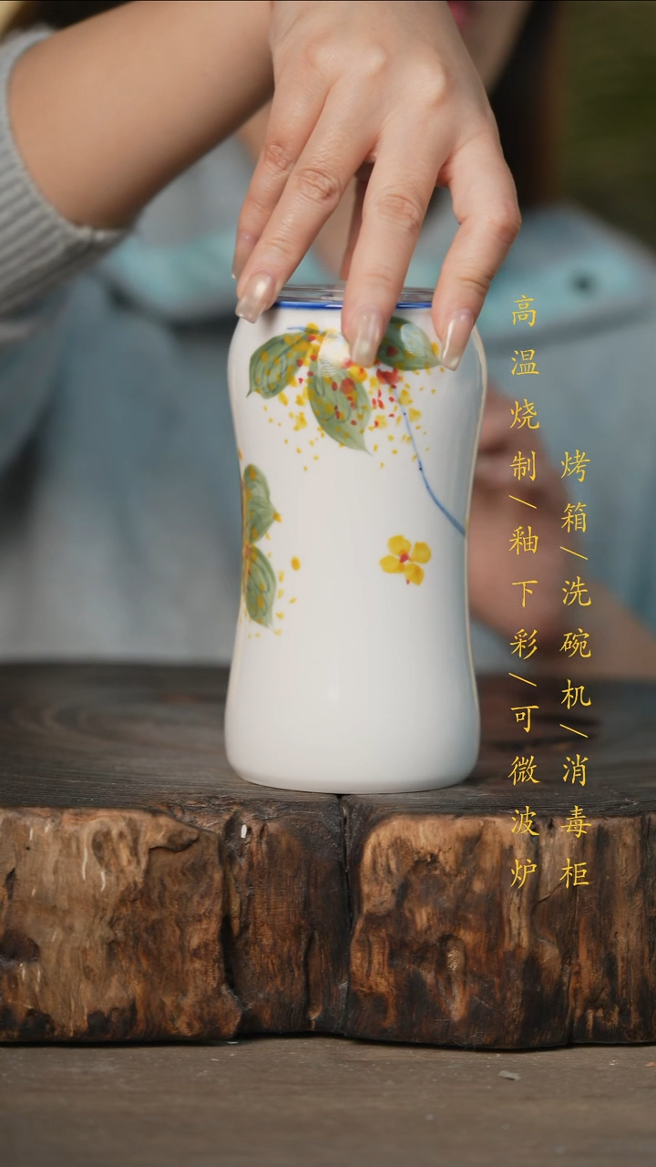 瓷片景德镇高温釉下彩可微波烤箱洗碗机